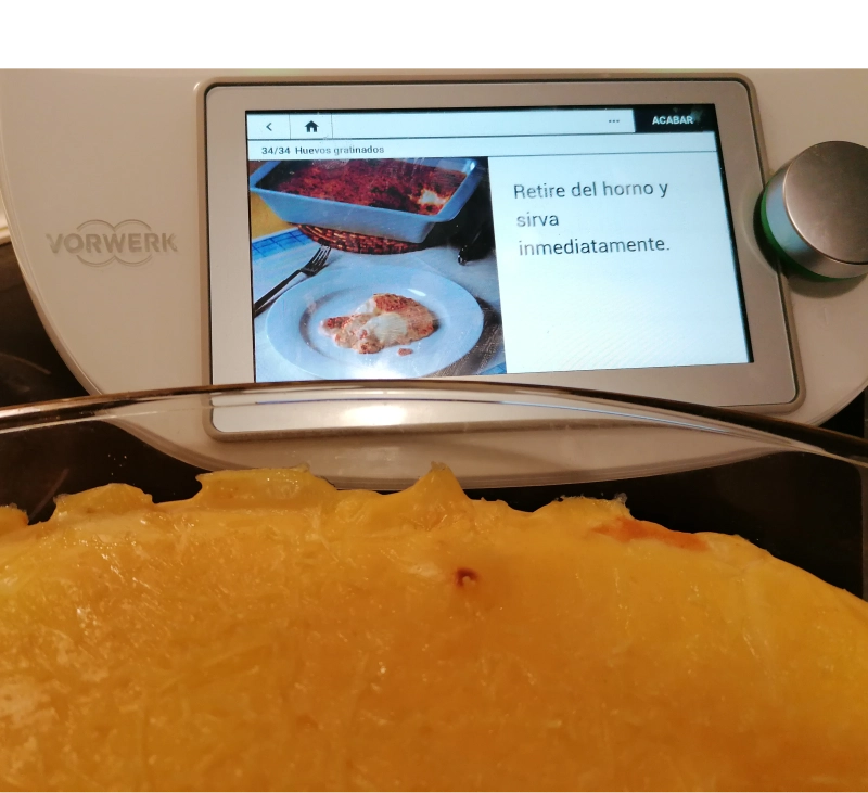 HUEVOS GRATINADOS CON THERMOMIX MAJADAHONDA