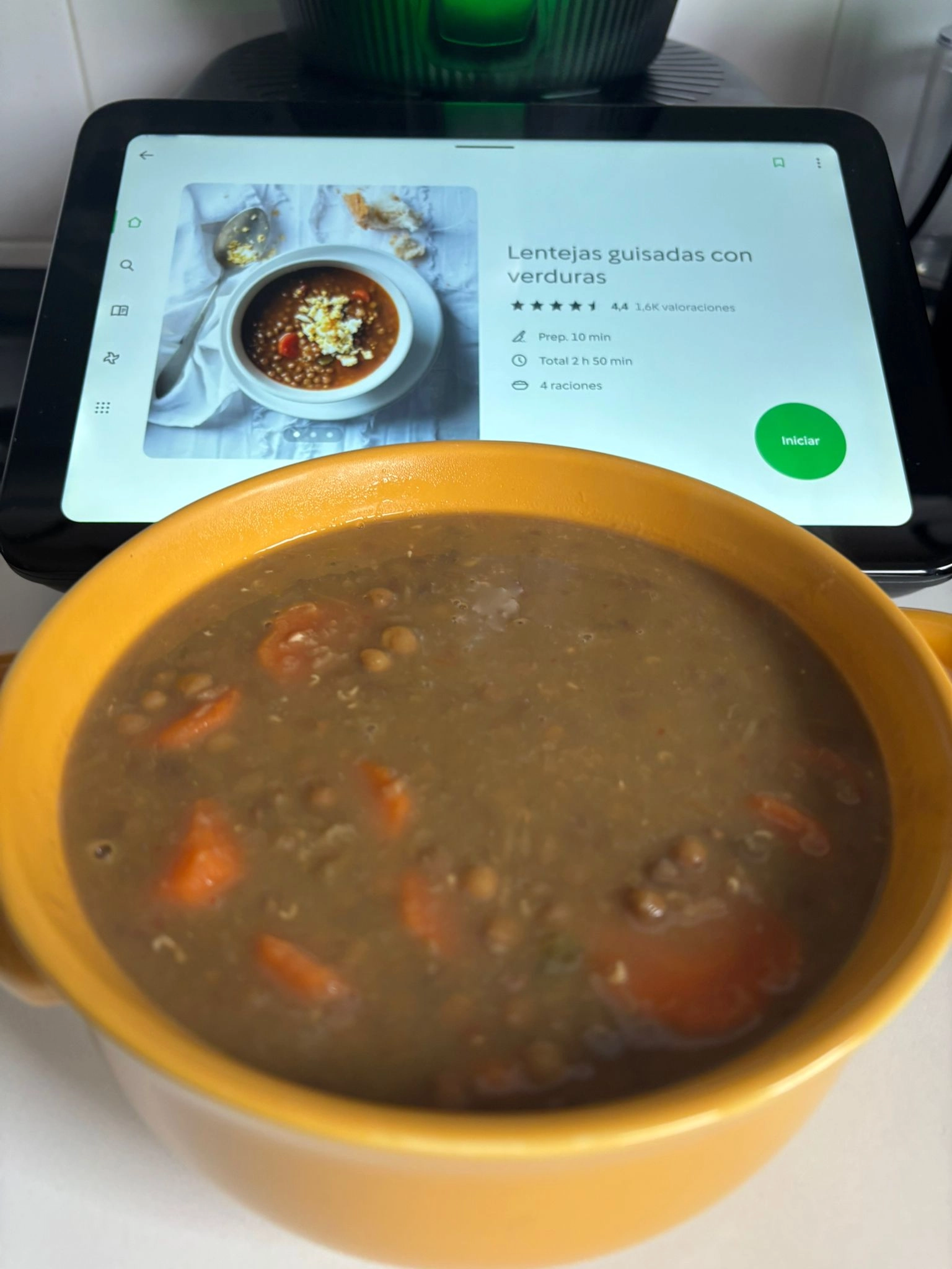 LENTEJAS GUISADAS CON VERDURAS