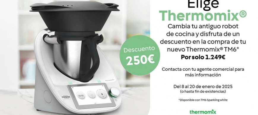 ELIGE THERMOMIX: 250€ DESCUENTO O SIN INTERESES A PAGAR DENTRO DE 3 MESES?????