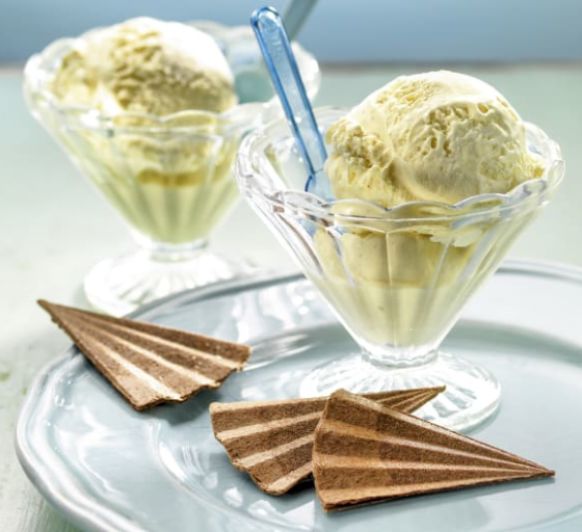 Helado de vainilla