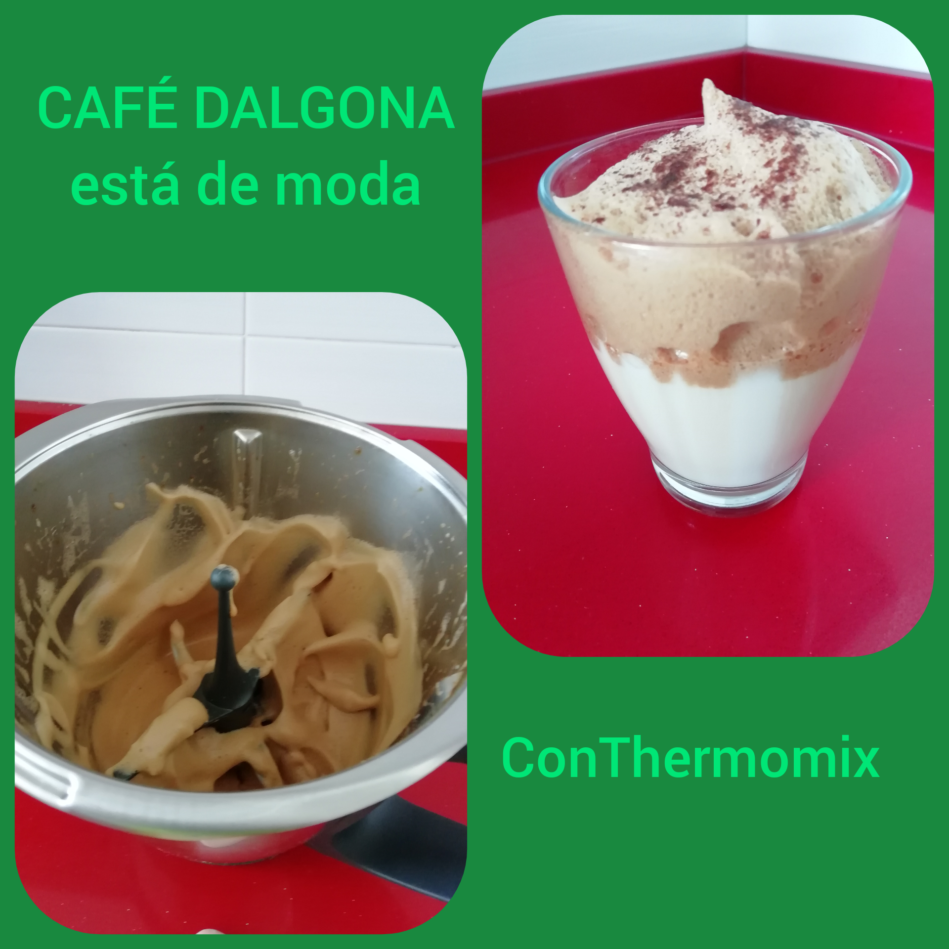 Café dalgona (espuma de café) con Thermomix® desde