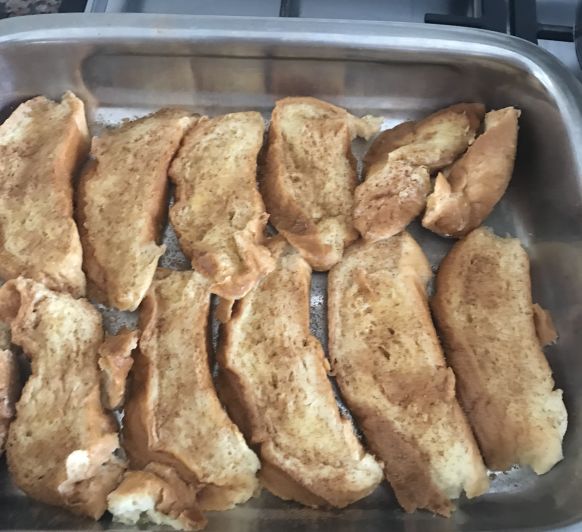 Torrijas al vapor de dieta